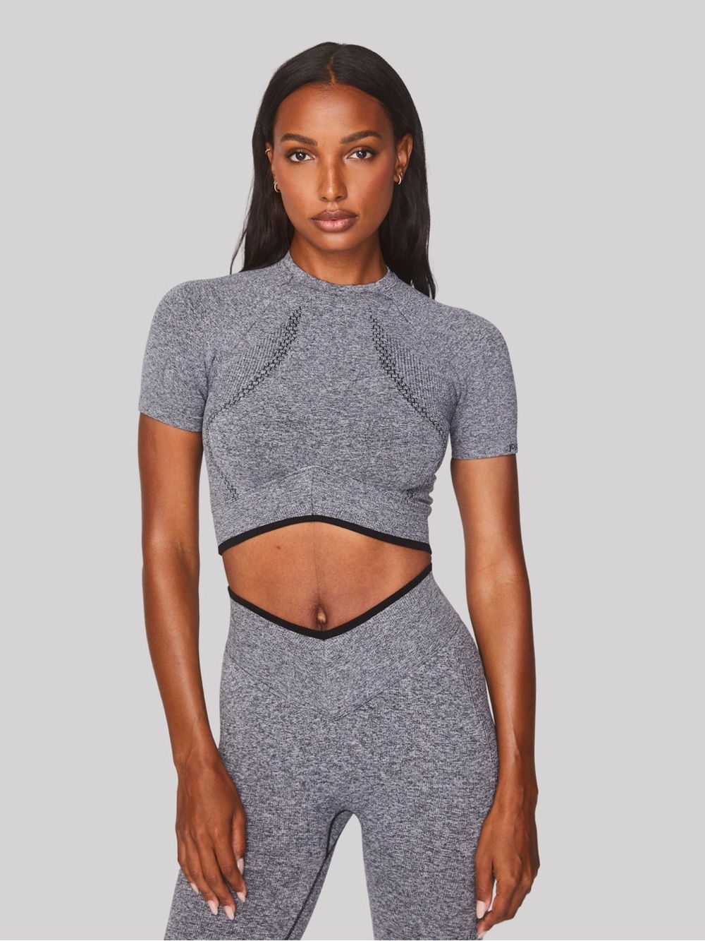 Joja Women's Grey Crop Sweat Top